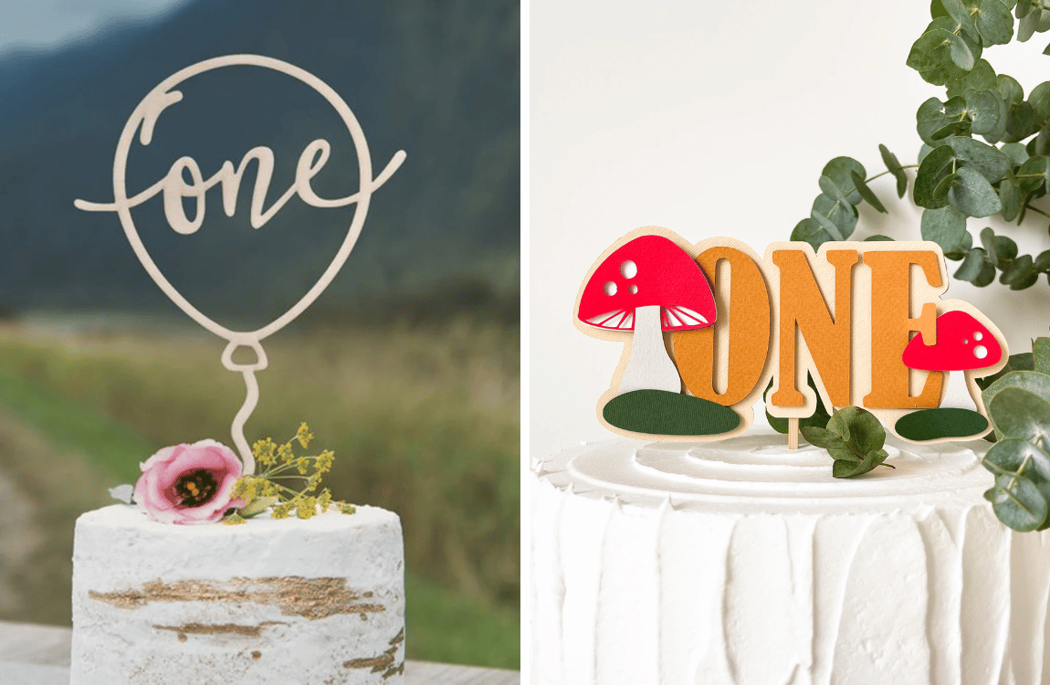 Top Off the Celebration: First Birthday Cake Topper!
