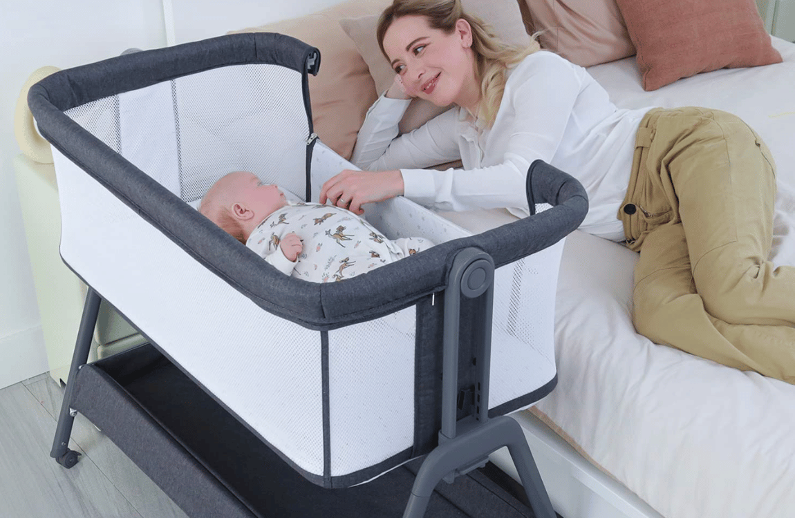 Sleep in Style and Safety: AngelBliss Bassinet Perfectly Portable!