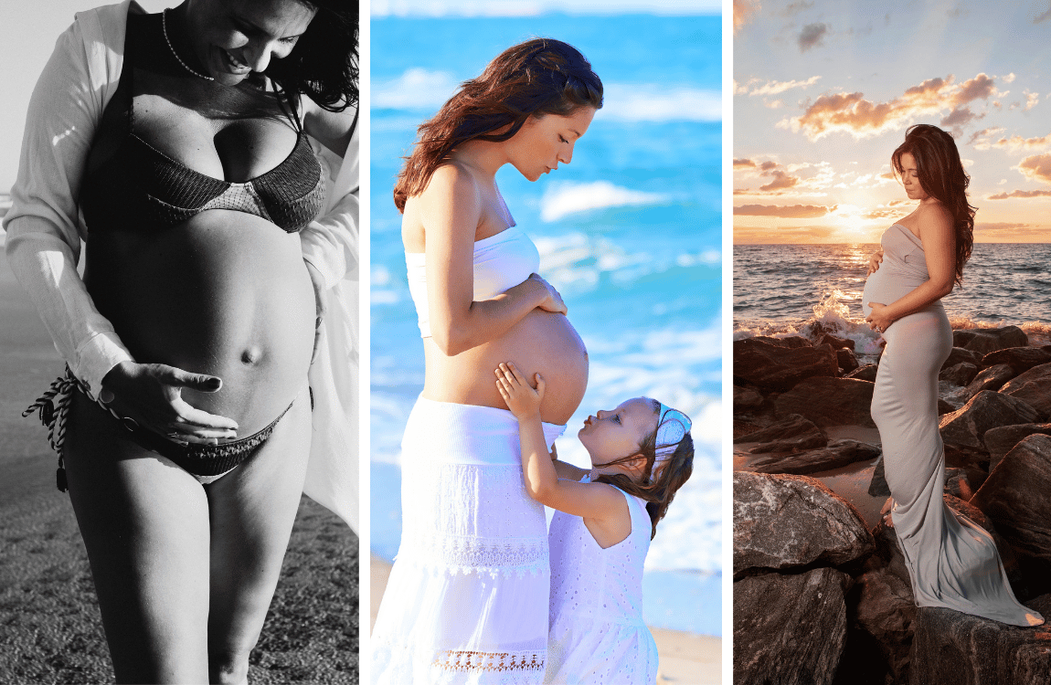Sun Sea And Sandy Snaps At A Maternity Shoot on Beach!