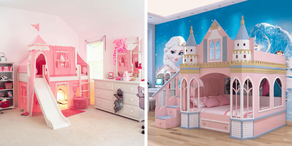 The Sleeping Beauty of a Princess Castle Bed